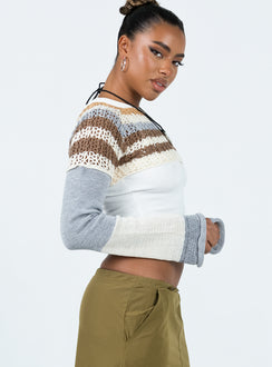 Akoonah Knit Bolero Multi Princess Polly  Cropped 