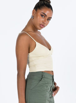 product Princess Polly Sleeveless Plunger  Kazan Cami Ivory