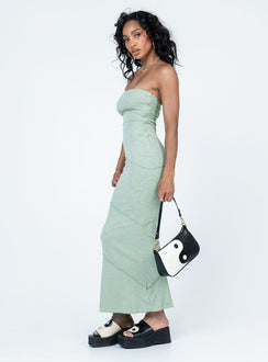 product Princess Polly High Neck  Oscar Midi Dress Sage Green