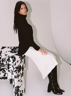 product Tanna Midi Skirt Cream Princess Polly  Midi Skirts 