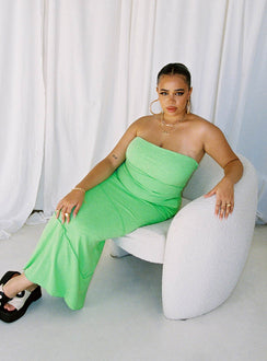 product Princess Polly Asymmetric Neckline  Oscar Midi Dress Green Curve