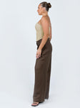 Princess Polly   La Quinta Pant Dark Chocolate