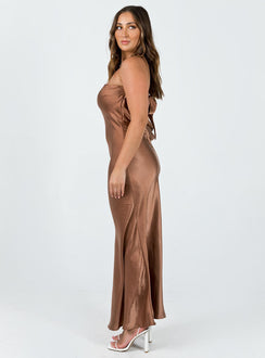 product Princess Polly Crew Neck  Haley Maxi Dress Brown