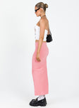 Jaynee Maxi Skirt Pink Princess Polly  Midi 