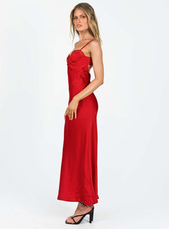 product Princess Polly Crew Neck  Moniz Maxi Dress Red
