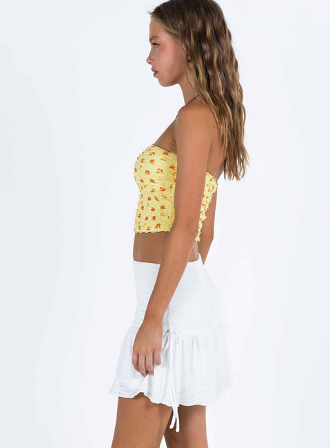 product Mid Morning Mini Skirt Ivory Princess Polly  Mini Skirts 