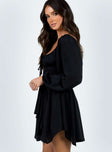 product Princess Polly High Neck High Neck  Barrett Long Sleeve Mini Dress Black