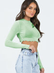 product Princess Polly Sleeveless Square Neck  Livvy Long Sleeve Top Green