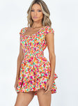 The Love Galore Romper Multi Floral