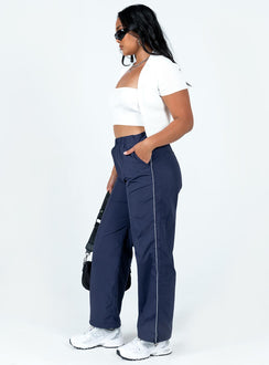 product Princess Polly Low Rise Pants  Downtown Parachute Pants Navy