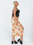   side view of model wearing Princess Polly Amoura Midi Skirt Multi 