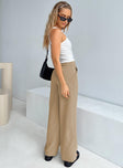 product Princess Polly High Waisted Pants High Waisted Pants  Messert Pants Beige