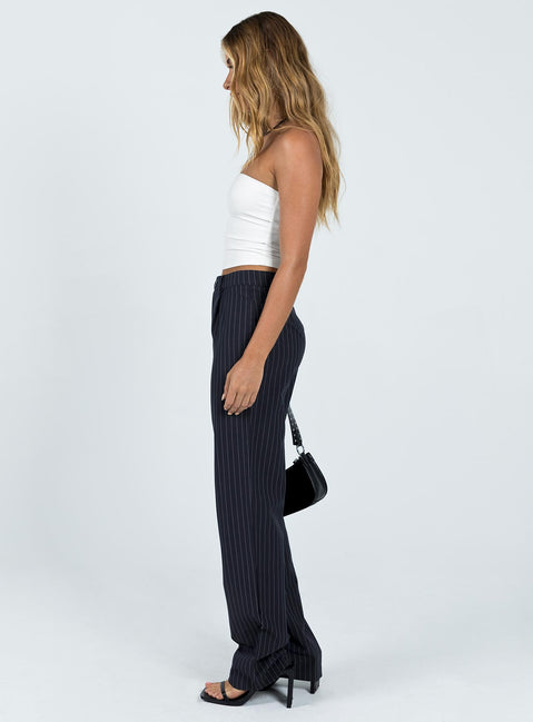 product Princess Polly High Waisted Pants  Titius Pant Navy