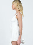 Princess Polly Sweetheart Neckline  Scarlett Mini Dress White