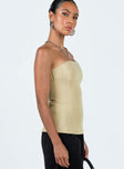 product Princess Polly Sleeveless Square Neck  Wesanders Strapless Top Camel