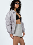 product Suffolk Quilted Mini Skirt Grey Princess Polly  Mini Skirts 