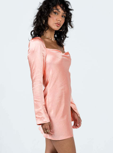 product Princess Polly Boat Neck  Star Power Mini Dress Baby Pink