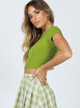 The Classic Cropped Tee Green