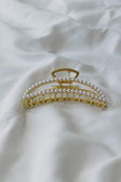 Zazo Pearl Hair Clip Gold / White