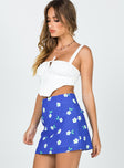 Selby Mini Skirt Blue Floral