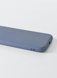 Grey iPhone case Soft rubber design Easy clip-on style