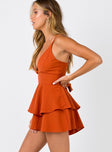 The Flores Romper Rust