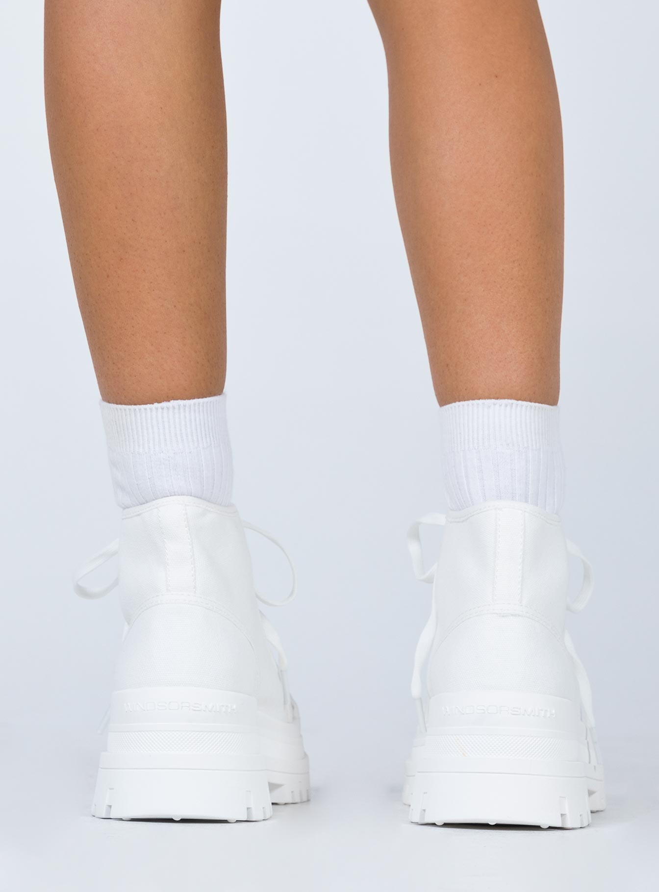 Windsor Smith Deserve Boots White Princess Polly - Main Image