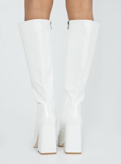 Montgomery Boot White Croc