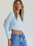 Jesica Sweater Blue Princess Polly  Cropped 