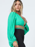Ayesha Long Sleeve Top Green