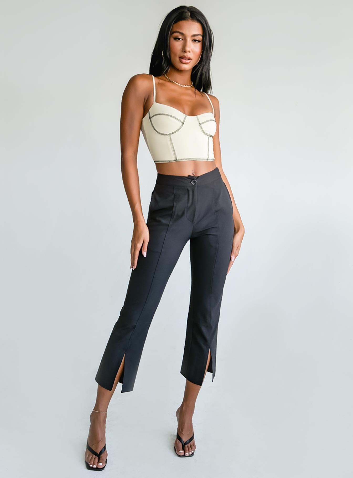 front view of model wearing Princess Polly Leilani Top 