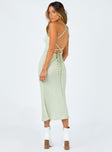 product Princess Polly Square Neck  On Cloud Nine Midi Dress Green