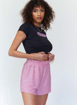 Sarah Lurex Shorts Pink