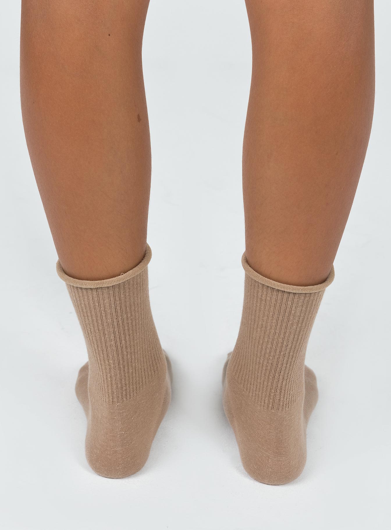 Sock pack Three pairs Crew style Ribbed cuff Good stretch 