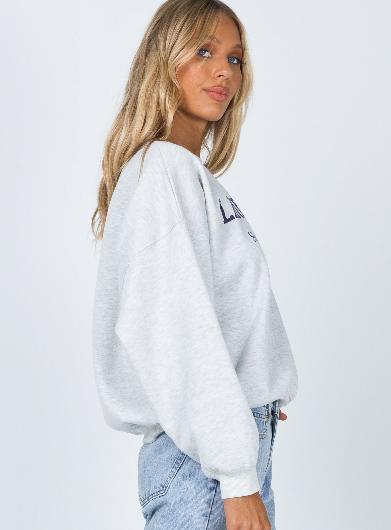 Lake Tahoe Crewneck Sweatshirt Grey Princess Polly  regular 