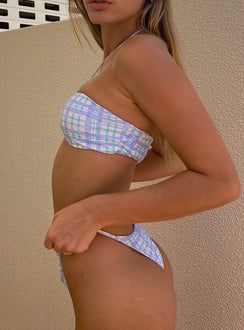 Maisy Bikini Check Blue