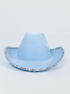 Don't Cha Sequin Cowboy Hat Blue