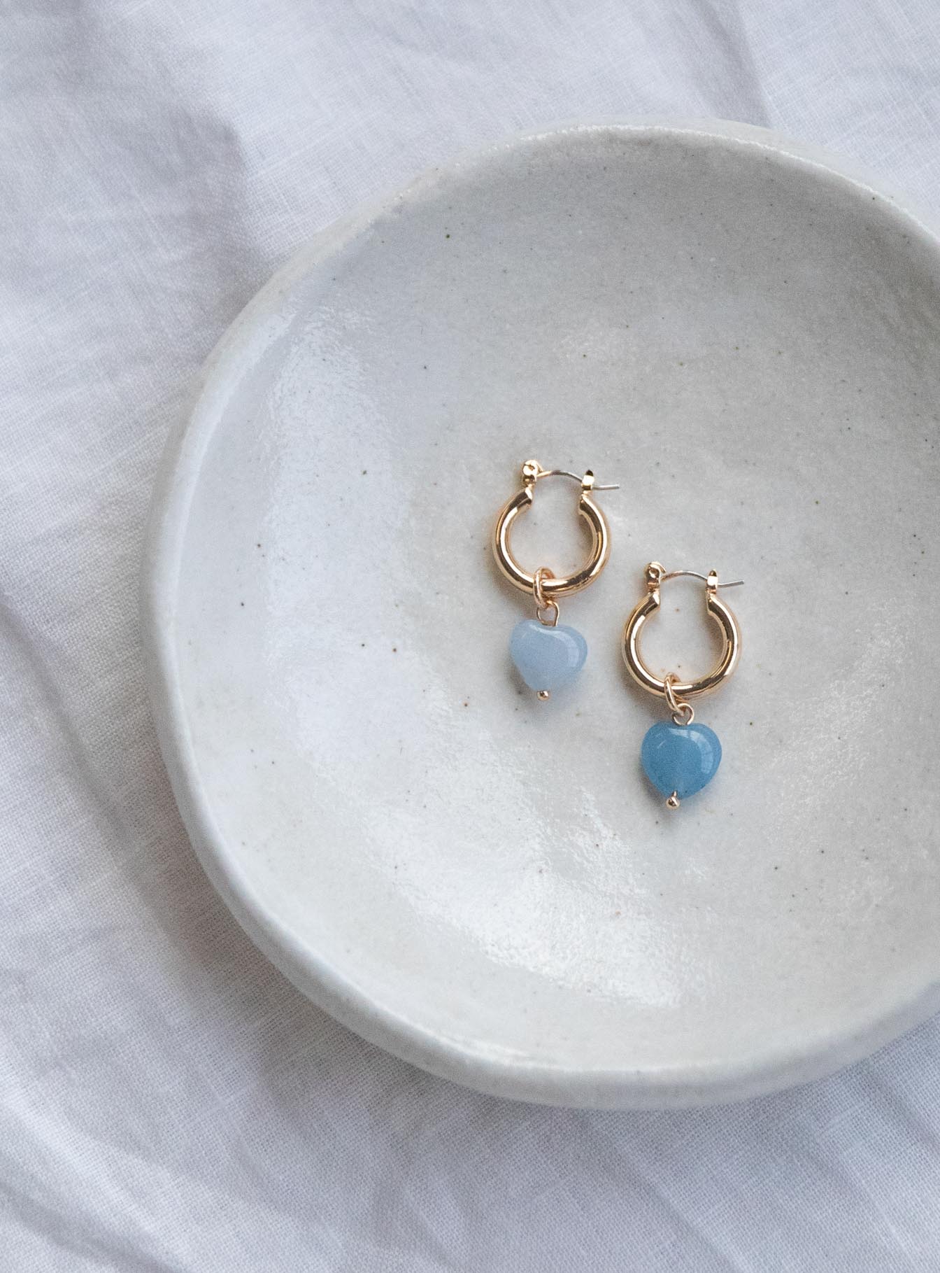 Breaking Hearts Earrings Blue