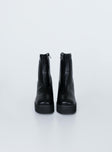 Stillwater Platform Boots Black