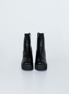 Stillwater Platform Boots Black
