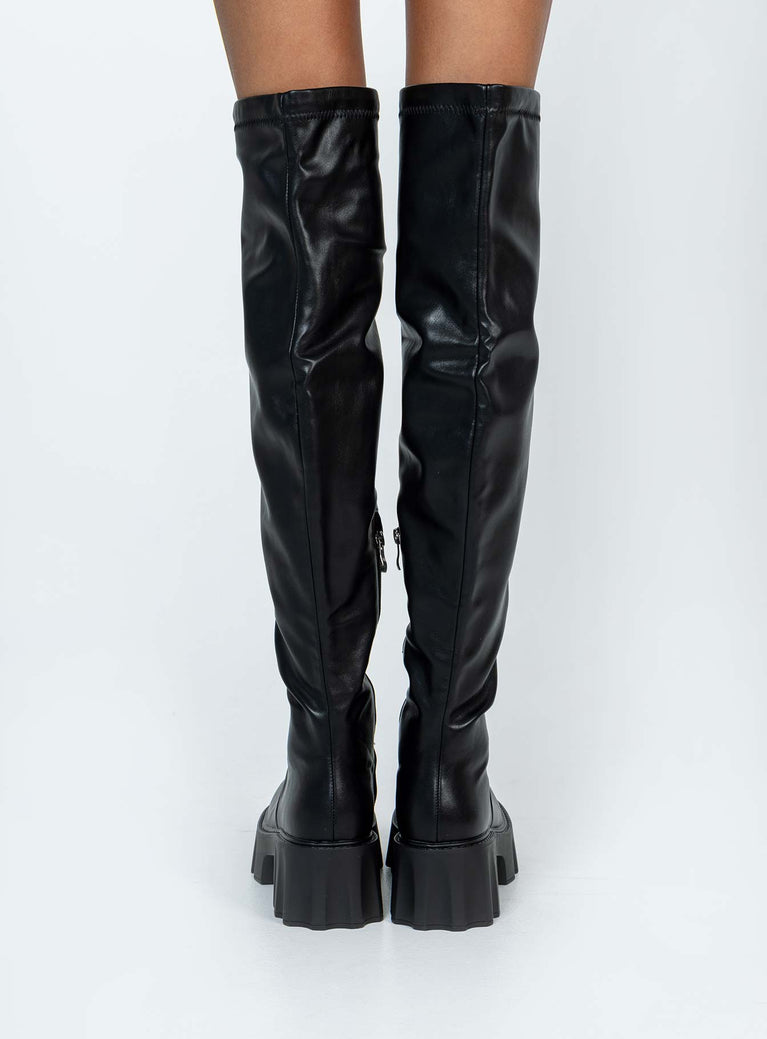 Costello Over The Knee Boots Black