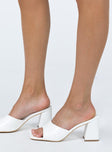 Sunset Boulevard Heels White