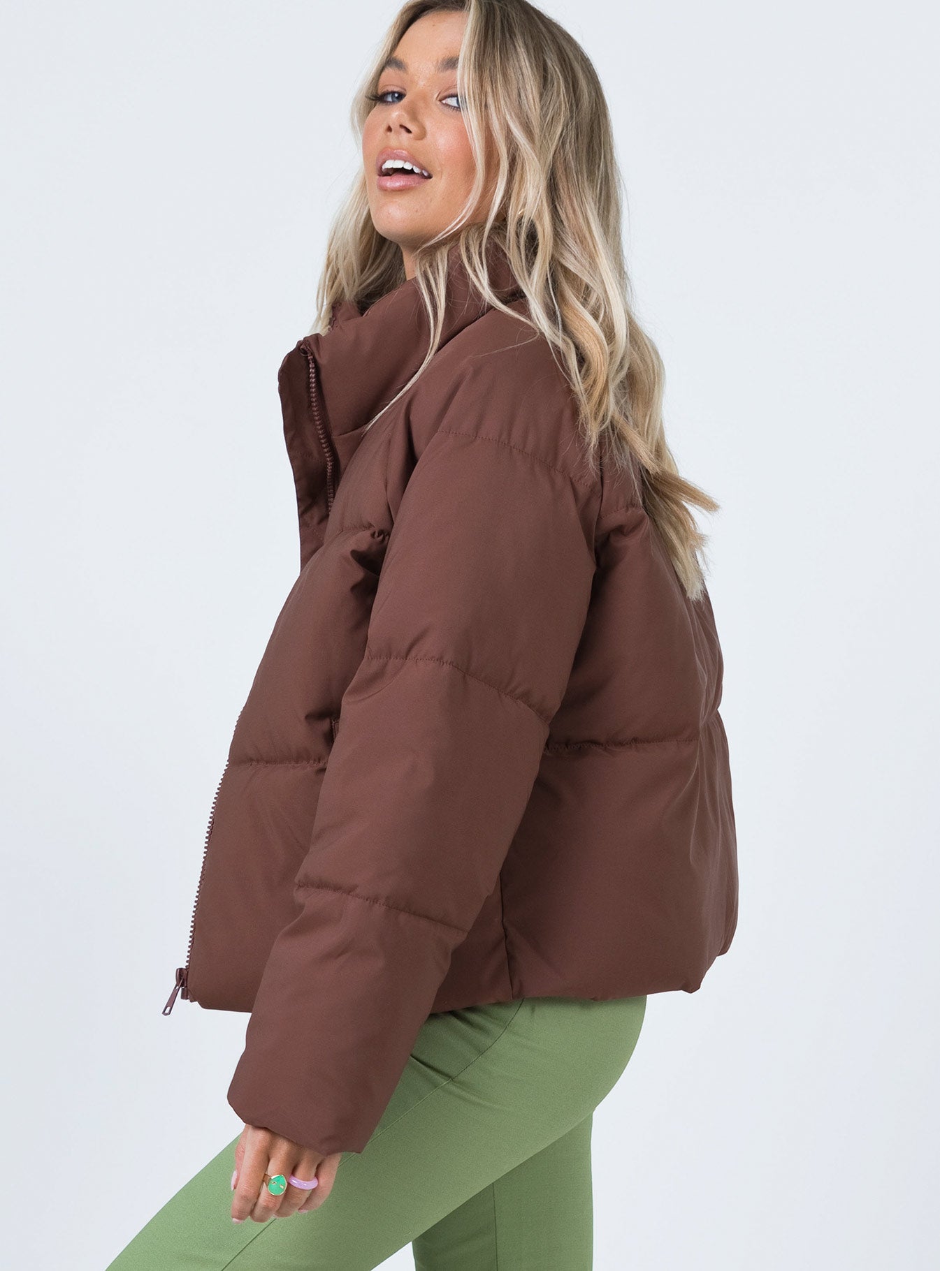 Zaria Puffer Jacket Brown