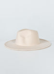 Indiana Fedora Hat Beige