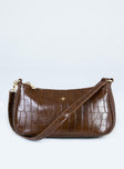 Peta & Jain Piper Bag Chocolate Croc