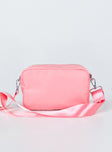 Crossbody bag  Princess Polly Exclusive   60% recycled nylon 40% nylon Nylon material Two external pockets  Zip fastening  Crossbody strap 