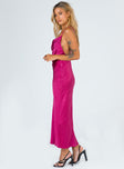 product Princess Polly Cowl Neck  Walk The Line Midi Dress Magenta