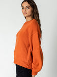 Harmony Oversized Sweater Orange