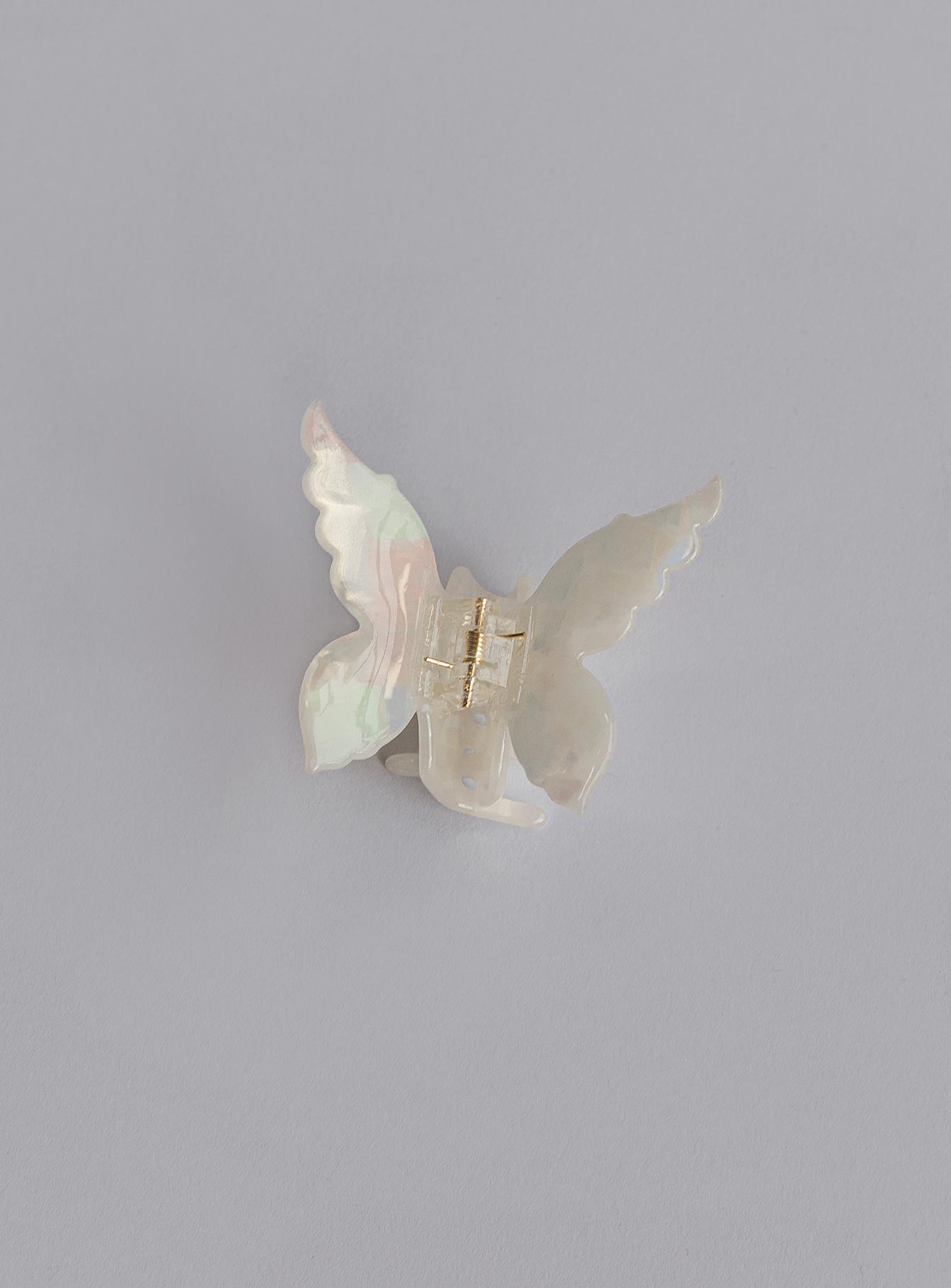 Hair clip Marble look  Butterfly shape 