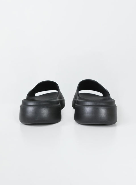 Slides Single upper Moulded footbed Smooth finish